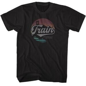 Train San Francisco Cali Black T Shirt